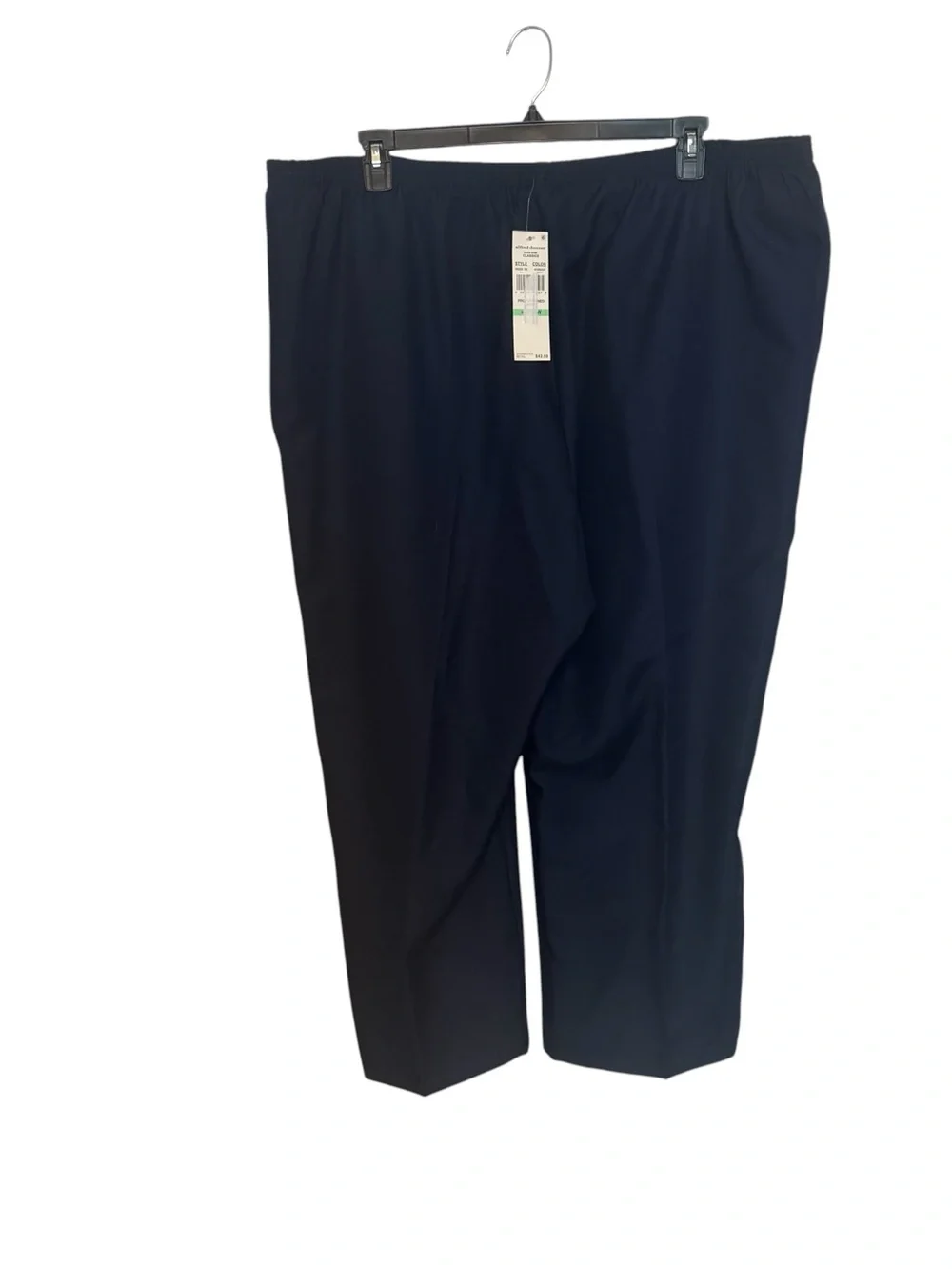 NWT 3 PAIR  Alfred Dunner Knit Pants  GRAY, BROWN & Navy  PLUS: 26    #G - Picture 6 of 13
